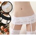 Hạt garter double layer ren side bánh váy garter over đầu gối vớ vớ đùi sexy non-slip sling dây đeo đùi thiết kế độc đáo Nịt Tất