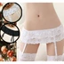 Hạt garter double layer ren side bánh váy garter over đầu gối vớ vớ đùi sexy non-slip sling