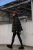 AKSHOP đen dày ngắn hai mặt cotton mặc phụ nữ 2018 mới đứng cổ áo dịch vụ bánh mì - Bông