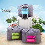 Túi du lịch xách tay nữ di động gấp lưu trữ túi dung lượng lớn túi duffel túi thể dục nam có thể kéo xe đẩy hành lý vali kéo lock&lock