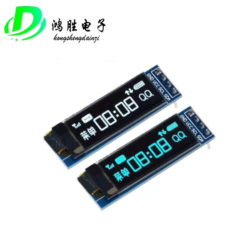 Дисплей OLED 0.91 дюйма модуль IIC 12832 LCD экран совместим с 3.3V-5V