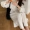 HEYGIRL anh trai đen lỏng lẻo váy gió nữ váy dài Hàn Quốc giản dị 2019 đầu thu - Sản phẩm HOT