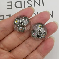 Прозрачный нижний серебряный размазывание D цветок