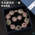Hàn quốc Siêu Đèn Flash Rhinestone Retro Bracelet Phụ Nữ Thời Trang Pha Lê Tay Trang Sức Quà Tặng Net Vòng Đeo Tay Màu Đỏ Sen Vòng Tay Vòng Tay