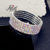 Trang sức thời trang Hàn Quốc nhiều lớp rhinestone căng pha lê Vòng tay rộng Vòng tay nữ Hàn Quốc retro flash khoan vòng đeo tay vòng tay kim cương Vòng đeo tay Clasp