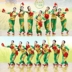 Yunshang Red Grass Square Dance Trang phục Vũ điệu Gió Quốc gia Trang phục Khiêu vũ Trung niên Đèn lồng Quần Dance Set Phụ nữ - Khiêu vũ / Thể dục nhịp điệu / Thể dục dụng cụ giày múa cho bé gái Khiêu vũ / Thể dục nhịp điệu / Thể dục dụng cụ