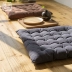 Plain mỏng vải bông vuông đệm ghế đệm tatami kiểu Nhật khí thấm Thư giãn tất cả các mùa - Ghế đệm / đệm Sofa