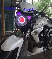 Áp dụng cho Sanyang T1 sửa đổi ống kính 3 inch mắt thiên thần 	đèn pha led 50w xe máy	