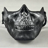 Любопытная скелетная маска полу -полковой скелет скелетона с скелетны