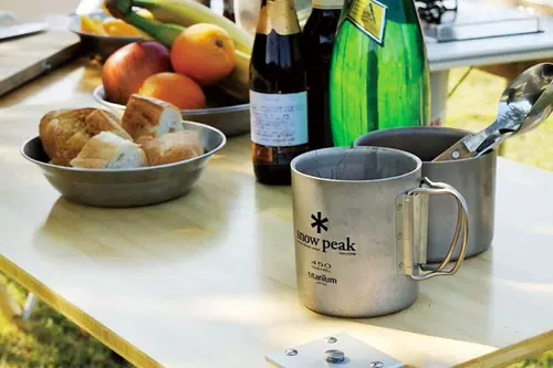 Япония купил Xuefeng Snow Peak 450 мл 300 однослойный двойной титановый чашка с изоляцией водяной чашки на открытом воздухе.