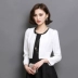 Xiaoxiangfeng áo khoác ngắn của phụ nữ 2022 mùa xuân và mùa thu phiên bản mới của Hàn Quốc của áo len cardigan mỏng kết hợp váy choàng và áo ghi lê
