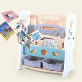 Мультяшная книжная полка, простой книжный шкаф для детского сада, пластиковая универсальная книга с картинками, карта