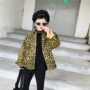 Hàn Quốc cho bé trai và bé gái mùa thu đông 2018 Phiên bản Hàn Quốc của áo khoác da beo denim cho bé cộng với áo nhung ấm áo khoác mùa hè trẻ em cao cấp