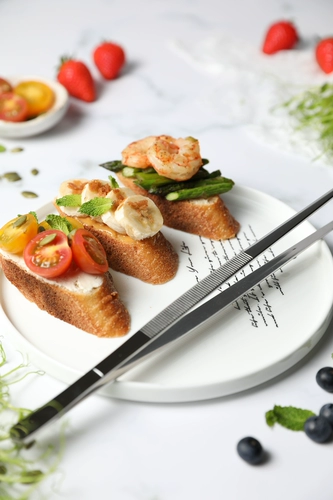 Прохладная новая Yiyi Утолщение 12 -дюймовая профессиональная западная плоская плоская пищевая еда 304 Грейт из нержавеющей стали из нержавеющей стали