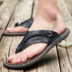 Của nam giới 2018 mới mùa hè thanh niên thường flip-flops da dual-sử dụng bãi biển dép non-slip mềm dưới kích thước lớn Sandal