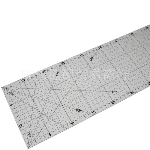 Новая точная резка выделенная специальная лоскутная линейка, фиксированная линейка шва с колесным ножом, используется для использования линейки резки