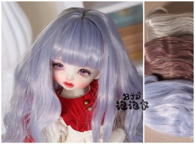taobao agent {Spot free shipping} bjd.sd6 points 4 points 3 points Doll wig High -temperature silk daily bangs big wave curl long hair