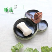 Mới Trung Quốc Sáng tạo Phòng tắm Đồ dùng Phòng tắm Kệ Đồ trang trí Handmade Nghệ thuật Xà phòng Hộp xà phòng - Trang trí nội thất