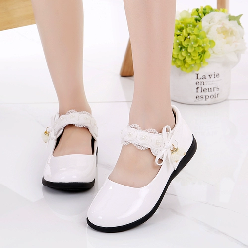 Черные цветные туфли для кожаной обуви, красное платье для принцессы для школьников, коллекция 2021, из натуральной кожи, подходит для подростков