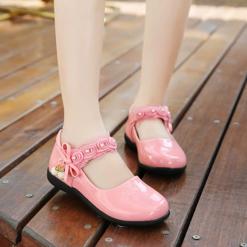 Черные цветные туфли для кожаной обуви, красное платье для принцессы для школьников, коллекция 2021, из натуральной кожи, подходит для подростков