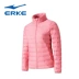 Áo khoác thể thao nữ Hongxing Erke mùa thu đông 2018 mới dành cho nữ áo khoác ấm áp áo gió xuống áo khoác nữ áo lông vũ dáng dài Thể thao xuống áo khoác