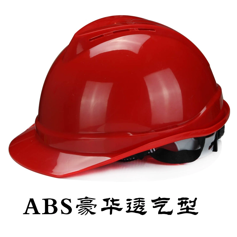 mu bao ho lao dong Mũ cứng nam công trường xây dựng kỹ thuật ABS thoáng khí vàng, đỏ, trắng Mũ bảo hộ tiêu chuẩn quốc gia dày dặn chống va đập Mũ công nhân xây dựng mũ công nhân 