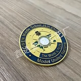 Личный металлический значок настройка брошей делает компанию по логотипам медаль Hui School Emblem Silver Memory Medal Medal
