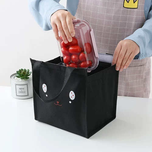Мультяшная сумка для ланча, термос, шоппер для школьников
