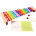 Trẻ em chuyên nghiệp nhạc cụ gõ 15 âm thanh tay gõ xylophone chơi nhạc piano giáo dục sớm giáo dục bằng gỗ đồ chơi đích thực