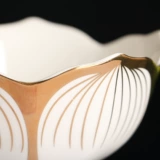 Лотос рисует золотая керамика чаша Буддийский зал FA Club использует быстрая рисовая чаша домашняя овощная чаша для буддийской миски Семь дар и восемь для чаши для водоснабжения