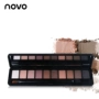 Hàn Quốc Chính hãng NOVO Ten Color Eyeshadow 10 Color Nude Makeup Earth Color Eye Shadow Matte Eye Shadow Dish Brush Makeup - Bóng mắt bảng mắt etude house