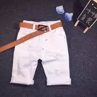 [Đặc biệt hàng ngày] trai trắng quần short quần âu 2018 Hàn Quốc phiên bản của tự trồng bông phần mỏng jeans trẻ em quần denim bé gái xuân hè