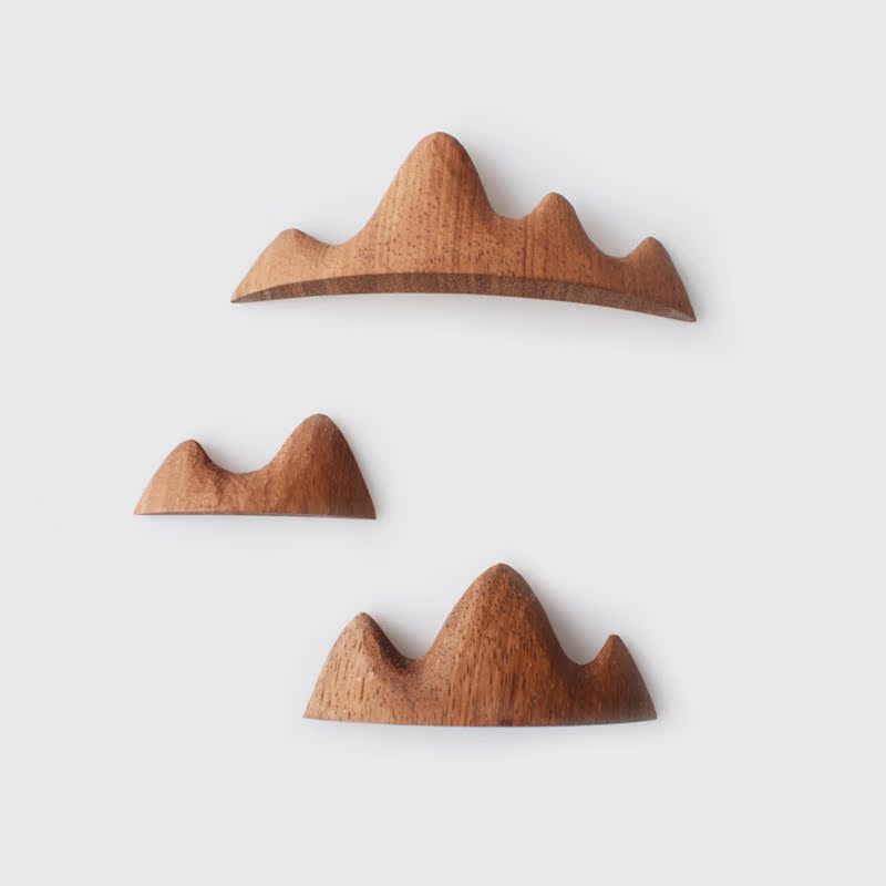 手工木制筷枕弧形笔山