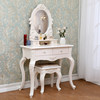 80cm dressing table [ivory white painting]+stool