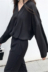 Mùa thu Hàn Quốc phiên bản của chic rắn màu retro V-Cổ dài tay voan áo sơ mi nữ lỏng lẻo hoang dã đơn ngực cardigan áo sơ mi mẫu áo sơ mi nữ đẹp 2021 Áo sơ mi dài tay