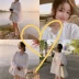 Mùa thu Hàn Quốc phiên bản của ngọt ngào lỏng tính khí cổ tích rắn màu búp bê áo sơ mi trái tim thiết kế máy bong bóng dài tay áo sơ mi