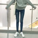 Mùa xuân Hàn Quốc Slim Thin Holes Jeans Quần đùi nữ cao hoang dã căng bút chì Quần sinh viên quần jean ống rộng nữ Quần jean