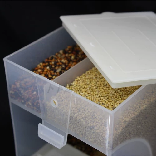 Бесплатная доставка попугая птица используйте автоматическую кормовую коробку с пищевой коробкой для корма для птиц инструментов Pet anti -sprinkler