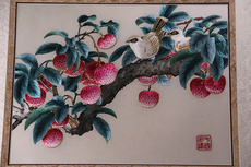 Вышивка Гуандун 定制 广东潮州 纯手工刺绣粤绣广绣潮绣工艺品纪念品 岭南佳果