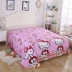 Giường đơn mảnh bông 笠 HelloKitty bông trẻ em phim hoạt hình tấm ga trải giường bìa Simmons giường bìa 1 m 2 đặc biệt cung cấp Ga chun và ga phủ Trang bị Covers