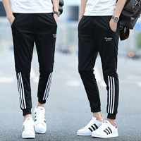 2018 mùa xuân người đàn ông mới của quần âu Wei quần dài quần chùm chân hậu cung quần Hàn Quốc thể thao Mỏng quần xu hướng áo nam hàng hiệu
