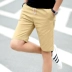 Mùa hè quần short trắng nam phần mỏng 2018 mùa hè mới ăn mặc đơn giản năm quần nam Hàn Quốc phiên bản của quần triều thanh niên quần jean nam rách Quần short