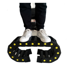 Буксир h55工程塑料尼龙拖链机床桥式封闭坦克链条油管传动电缆线槽导链