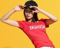 Красный быстросохнущий костюм для спортзала, короткий рукав, из полиэстера