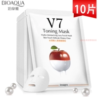 Apple, увлажняющая маска для лица, десять штук, контроль жирного блеска, сужает поры