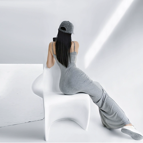 Летние сексуальные приталенные регулируемые бретели, платье, юбка, с акцентом на бедрах, крой «рыбий хвост»