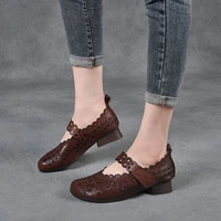 Летняя обувь для матери, нескользящие сандалии, коллекция 2021, из натуральной кожи