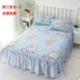 Khăn trải giường bằng vải bông trải giường ba bộ chăn ga gối đệm cotton 1,8m - Váy Petti drap giường có viền Váy Petti