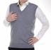 Trung niên và người đàn ông cũ của cashmere vest cardigan áo len vest mùa xuân và mùa thu áo len mỏng vest đan cardigan kích thước lớn Áo len Cashmere