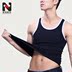 Áo vest nam cotton mùa hè màu tương phản bó sát áo vest Thanh niên nam thể thao co giãn không tay vest sinh viên - Áo vest cotton bộ vest nam cho người trung tuổi Áo vest cotton